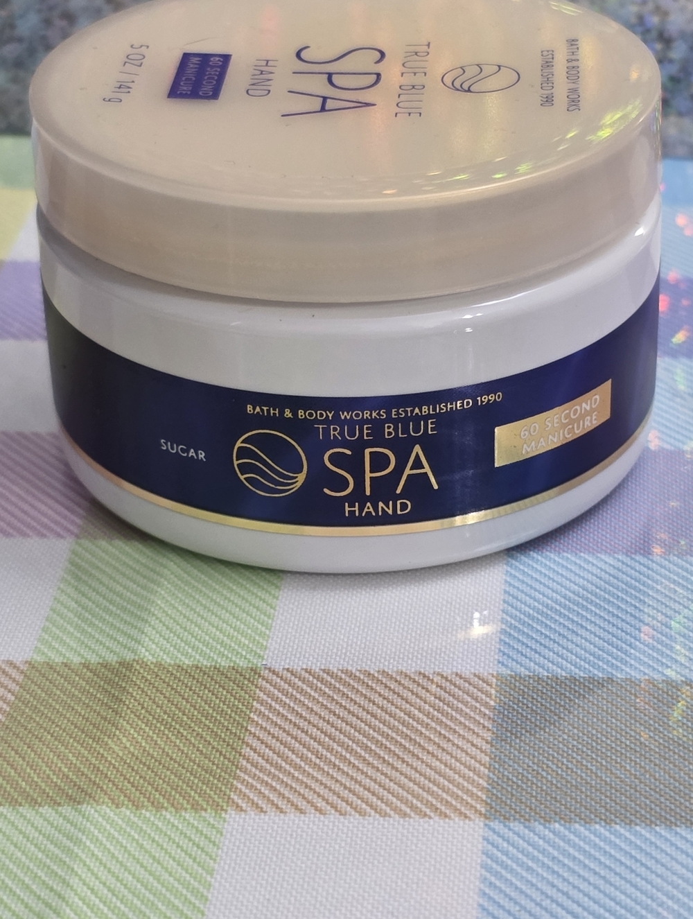 Bath & Body Works True Blue Spa 60 Second Sugar Hand Scrub Manicure NEW